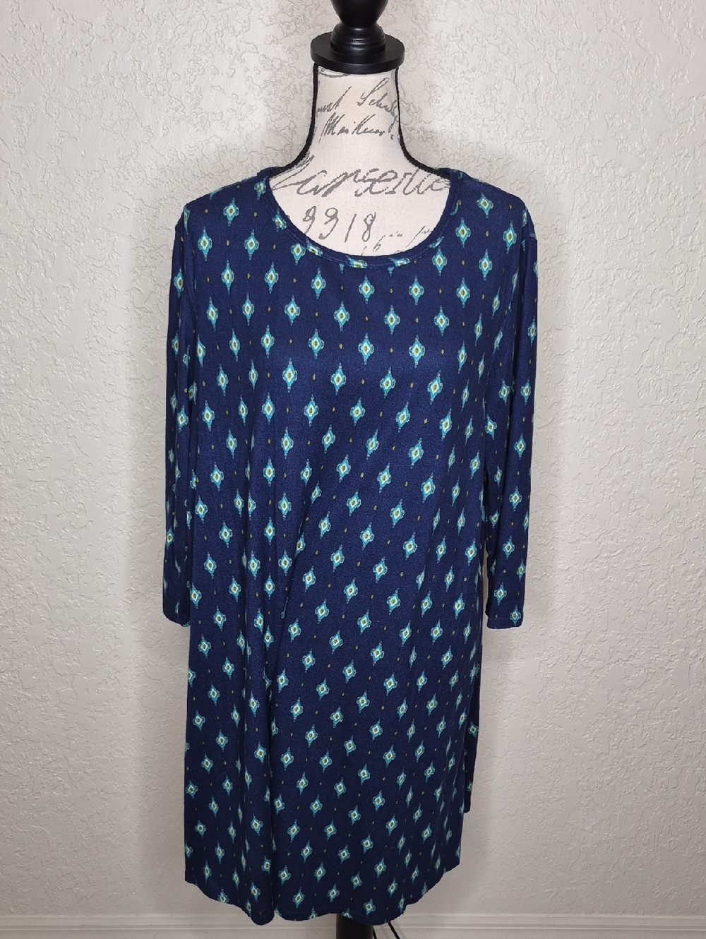 American City Wear Geometric Print Tunic Top/Dress Size‎ 2X